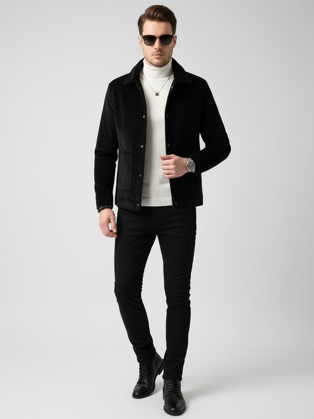 HERE&NOW Men Polyester Jacket - view 1
