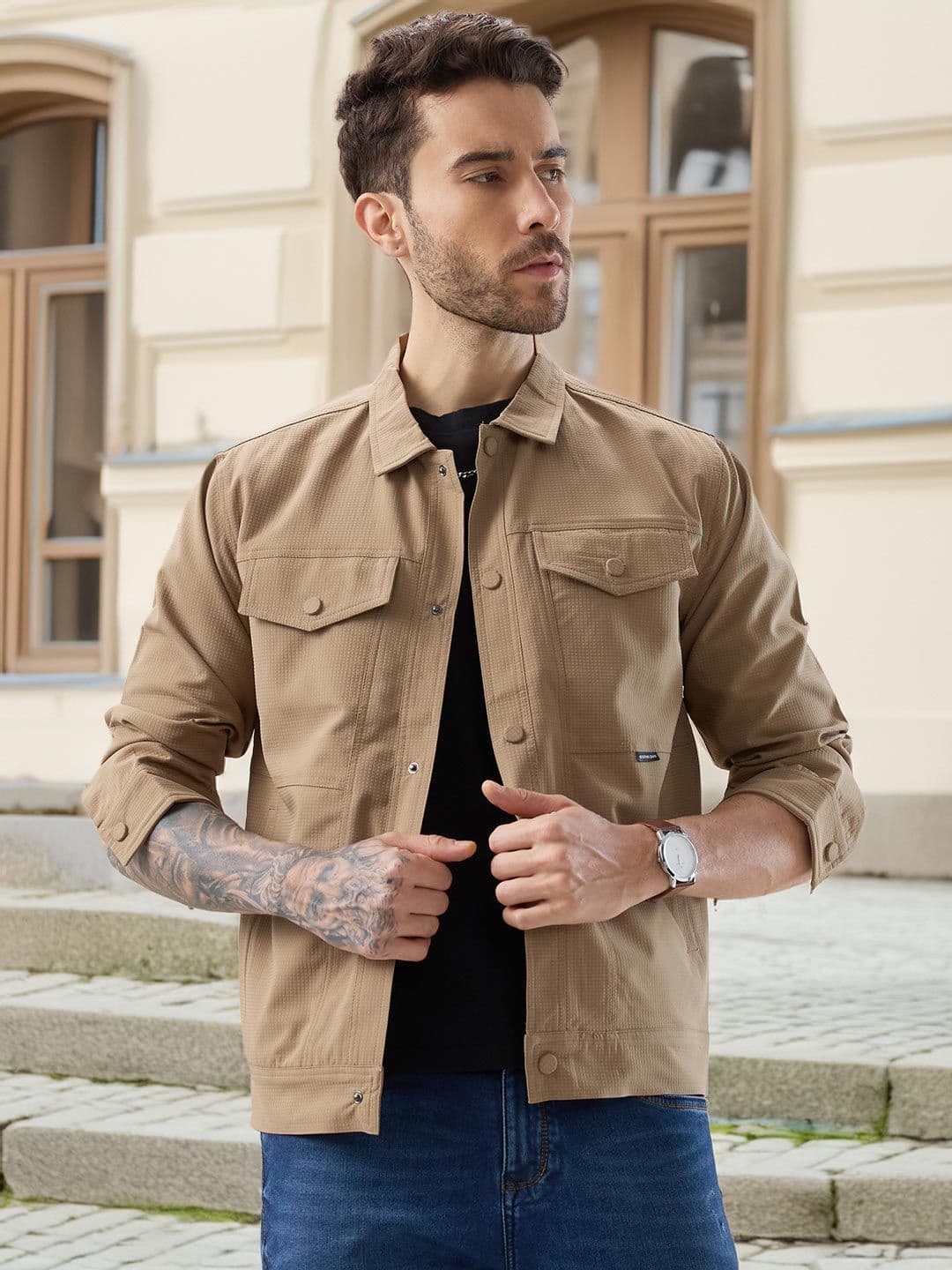 Status Quo Textured Lightweight Tailored Jacket - view 1
