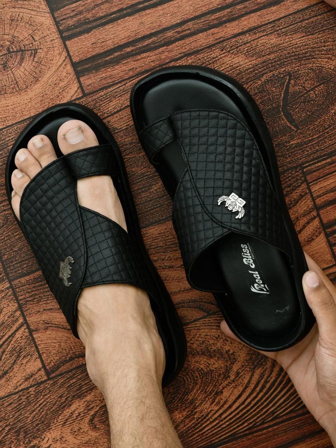 REAL BLISS FOOTWEAR Men Synthetic Leather Non Slip Lightweight Comfort Sandals - view 1