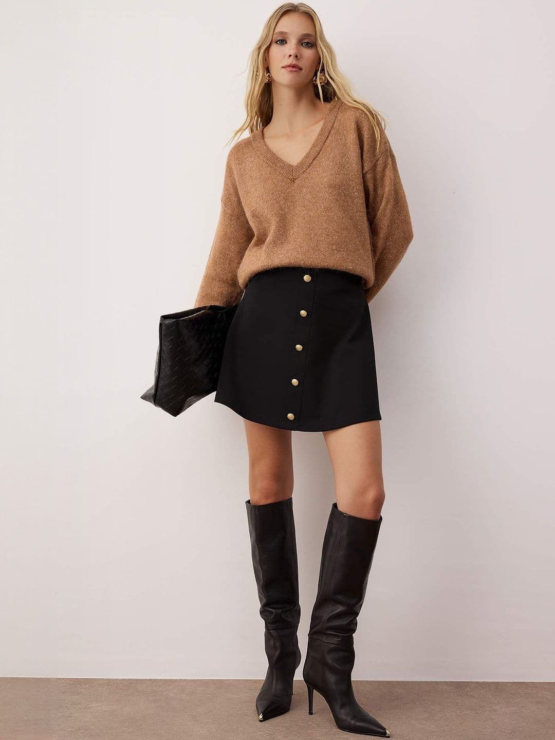 Trendyol Women Solid A-Line Mini Skirt - view 1