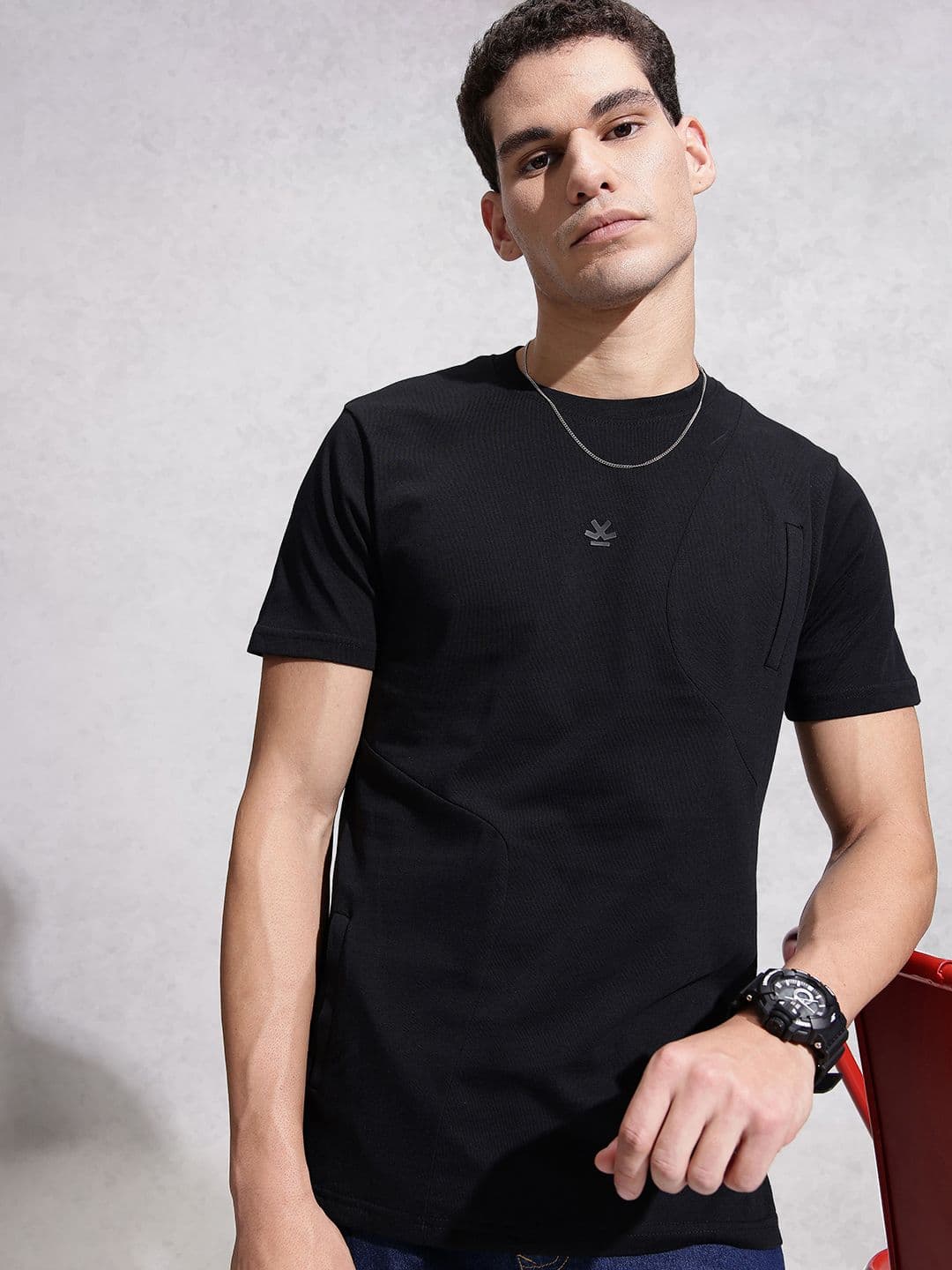 WROGN Pure Cotton Casual T-shirt - view 1
