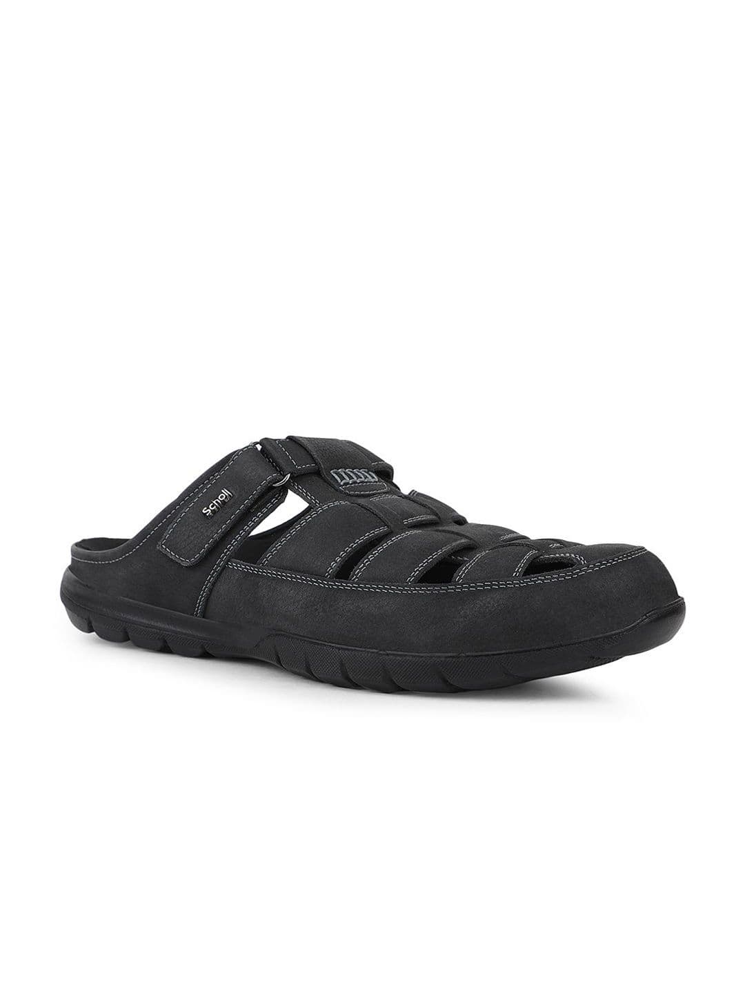 Scholl Men PU Velcro Fisherman Sandals - view 1
