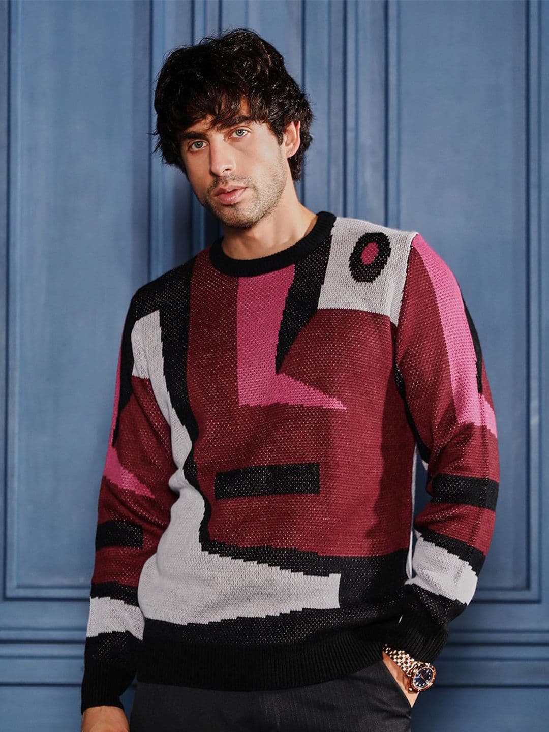 CAHOOT Men Colourblocked Pullover - view 1