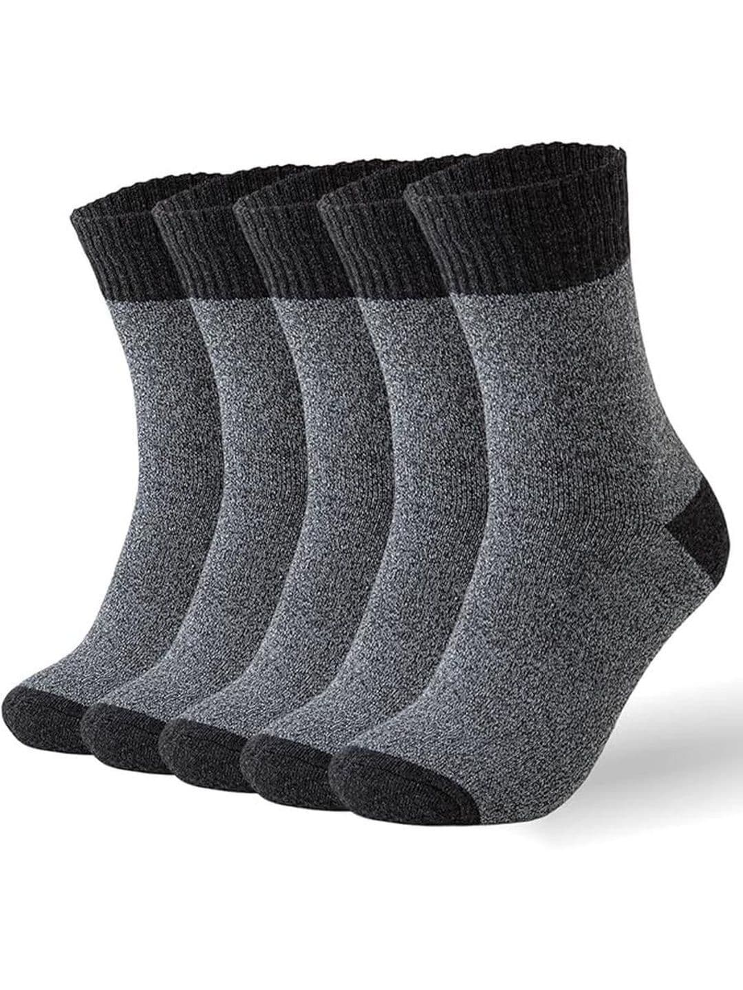 EL REGALO Men Pack Of 5 Colourbloked Above Ankle Length Socks - view 1