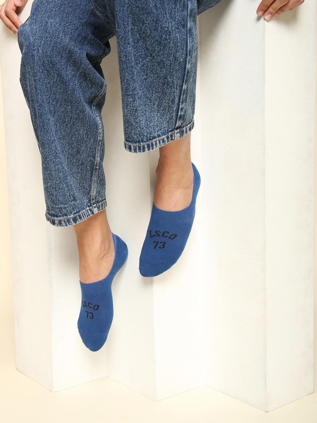 Levis Men Pack Of 3 Cotton Stretch Non Terry Anti Slip Shoe Liners Socks - view 1