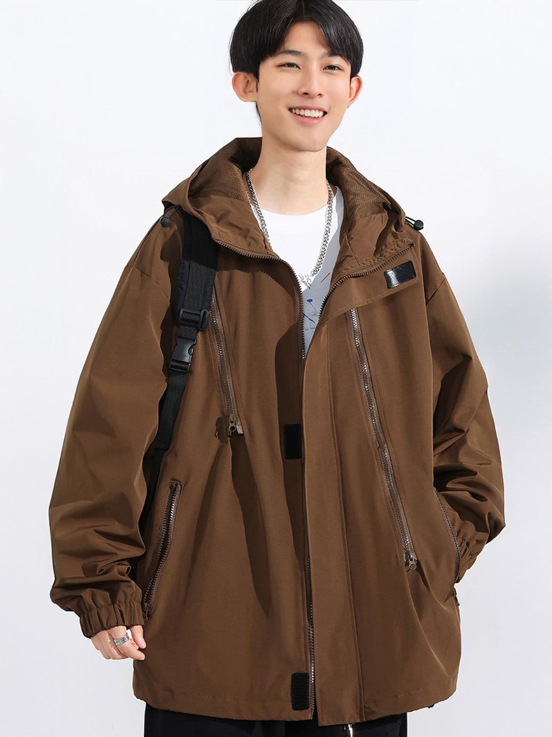 StyleCast Men Hooded Bomber Jacket - view 1