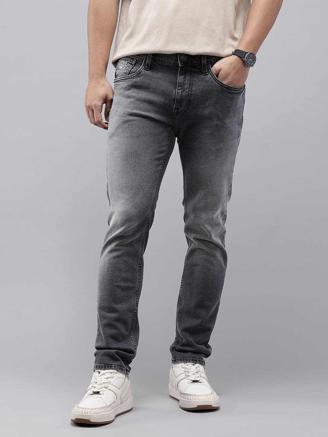 U.S. Polo Assn. Denim Co. Men Brandon Slim Tapered Fit Stretchable Jeans