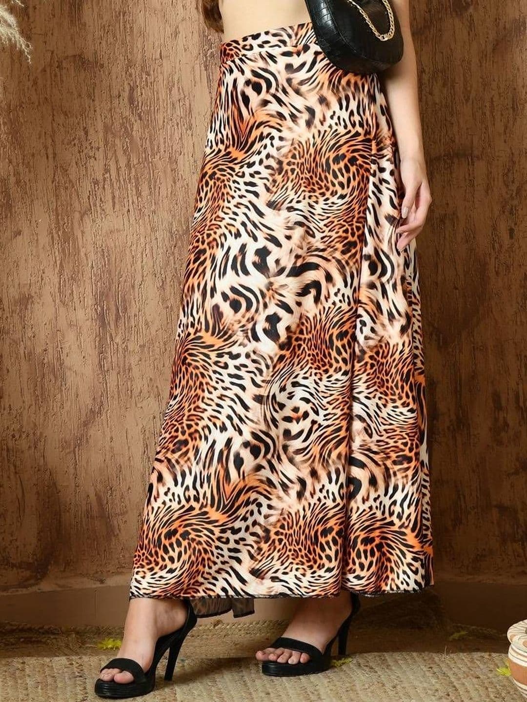 Vagisha Women Animal Printed Flared Maxi Skirt - view 1