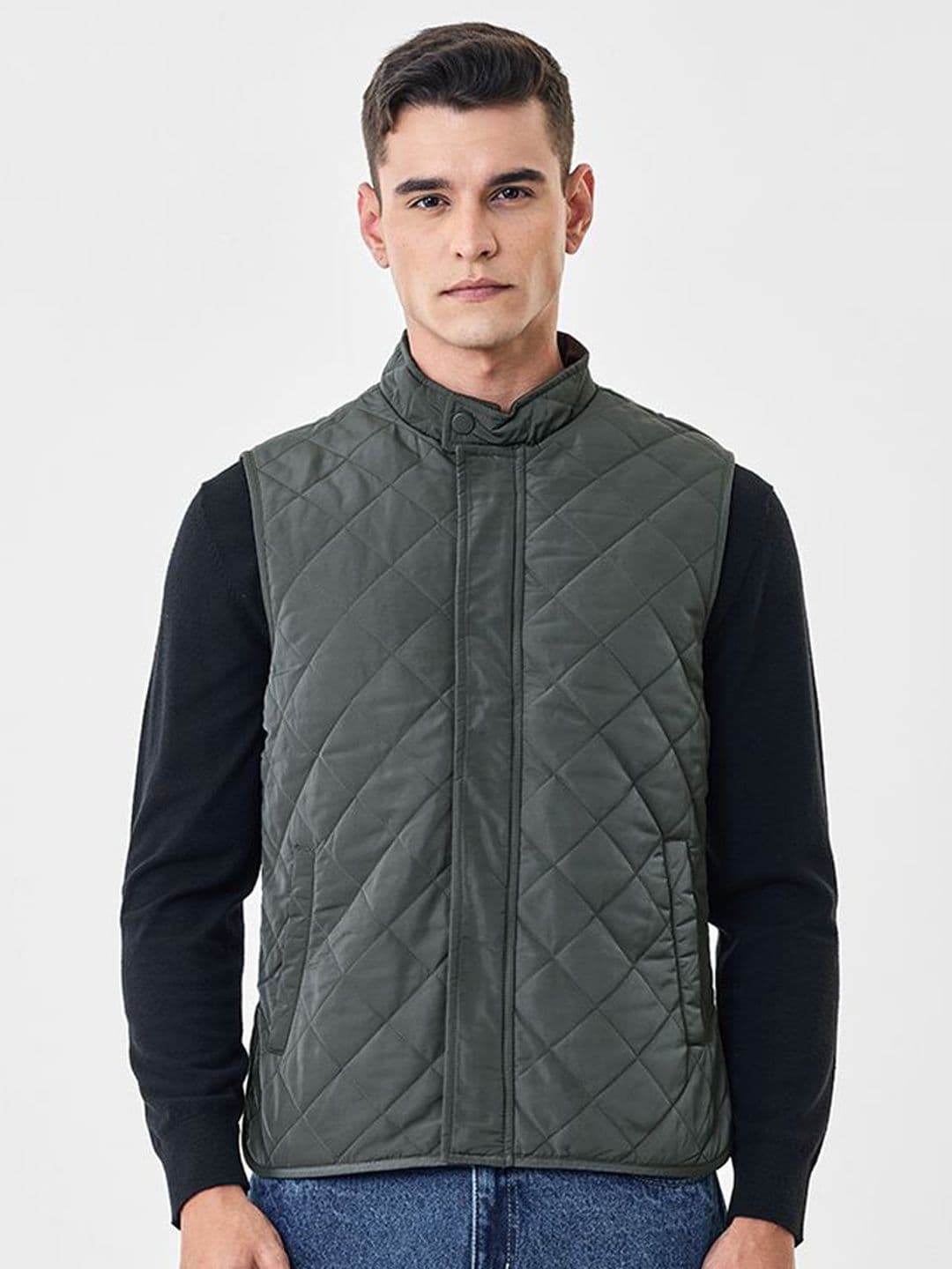 Snitch Men Insulator Quilted Jacket with Patchwork - view 1