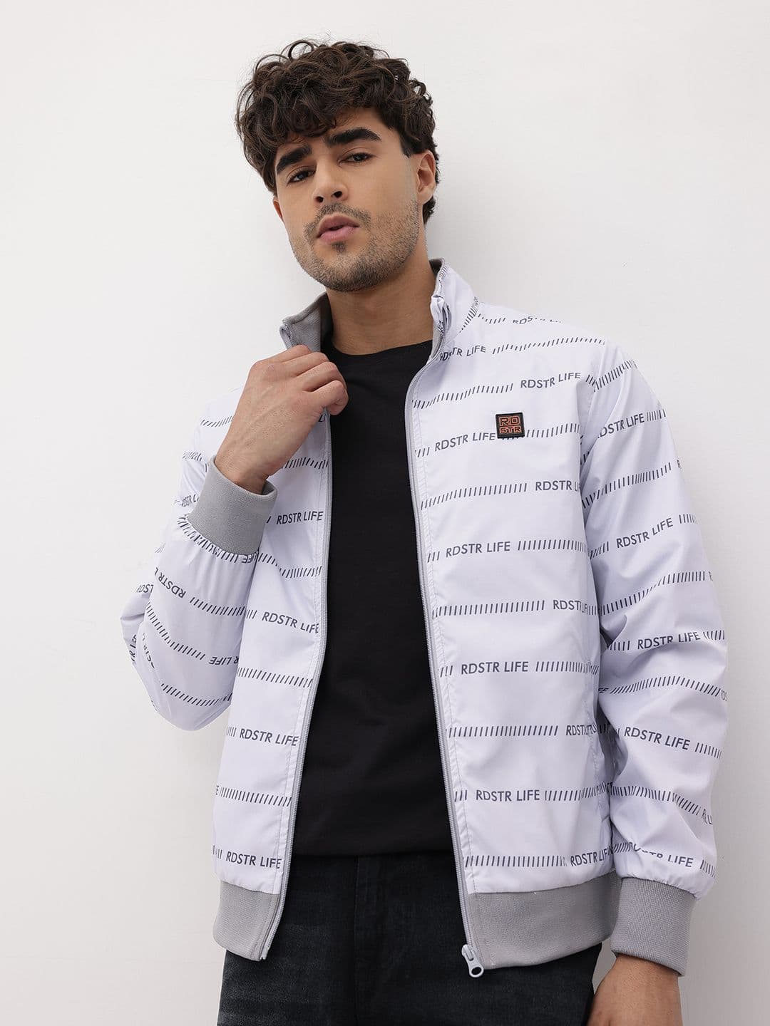 The Roadster Life Co. Typography Printed Bomber Jacket - view 1