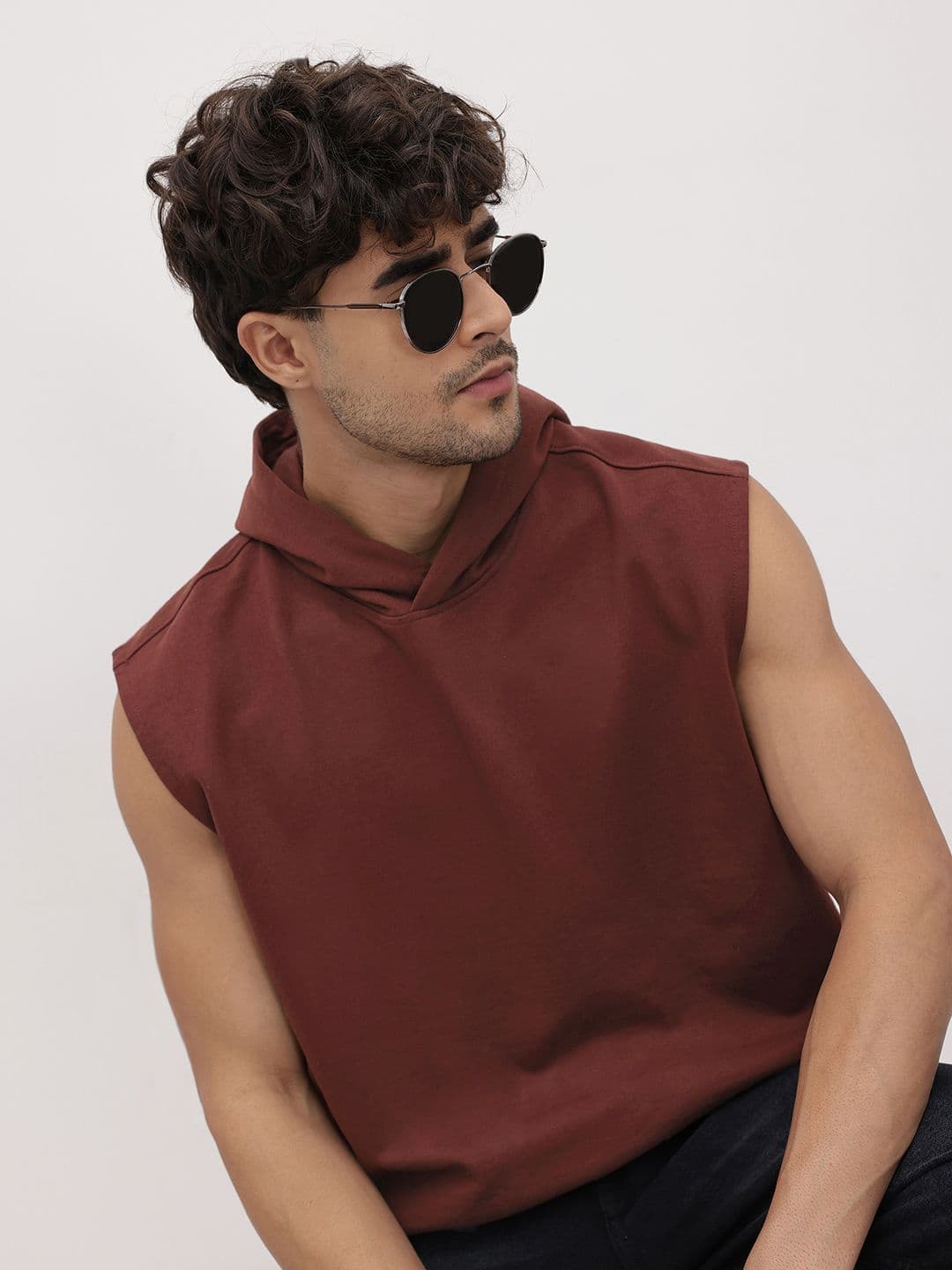 The Roadster Life Co. Hooded Sleeveless Sweatshirt - view 1