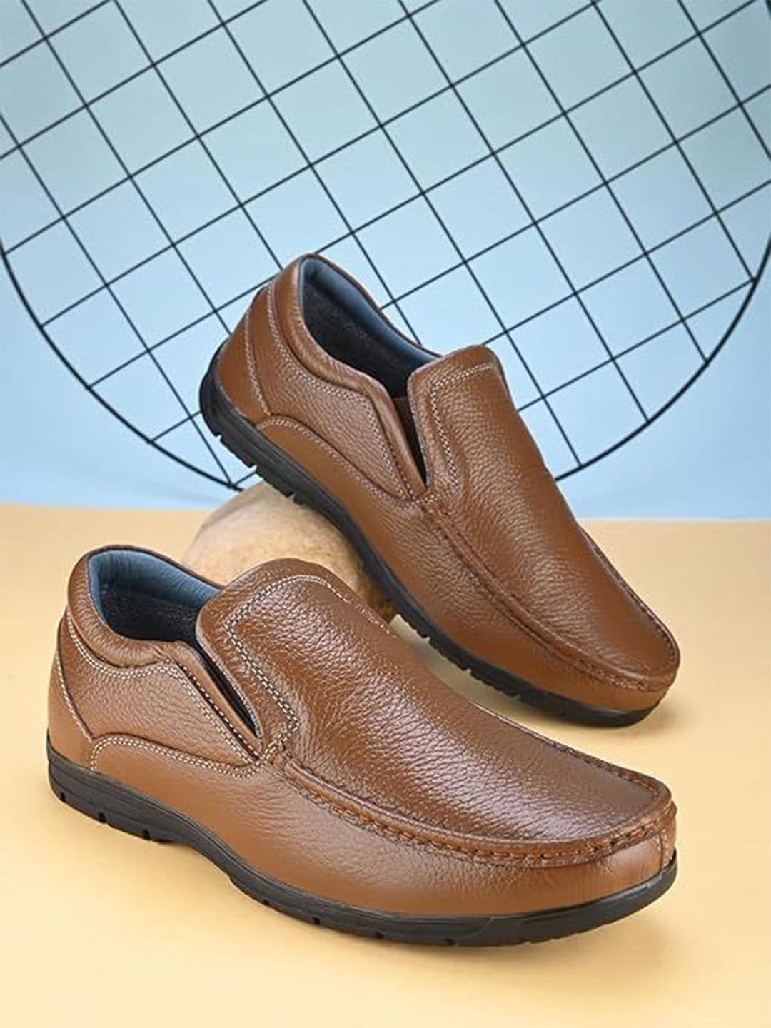 Provogue Men Textured Slip-On Formal Shoes - view 1