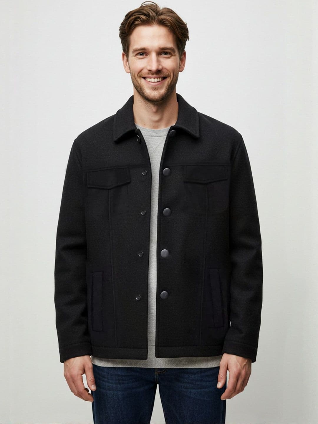 Trendyol Spread Collar Open Front jacket - view 1