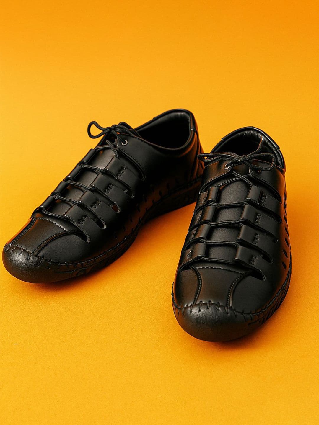 RUNRAVE Men Classic Peshkari Ethnic Shoe-Style Sandals - view 1