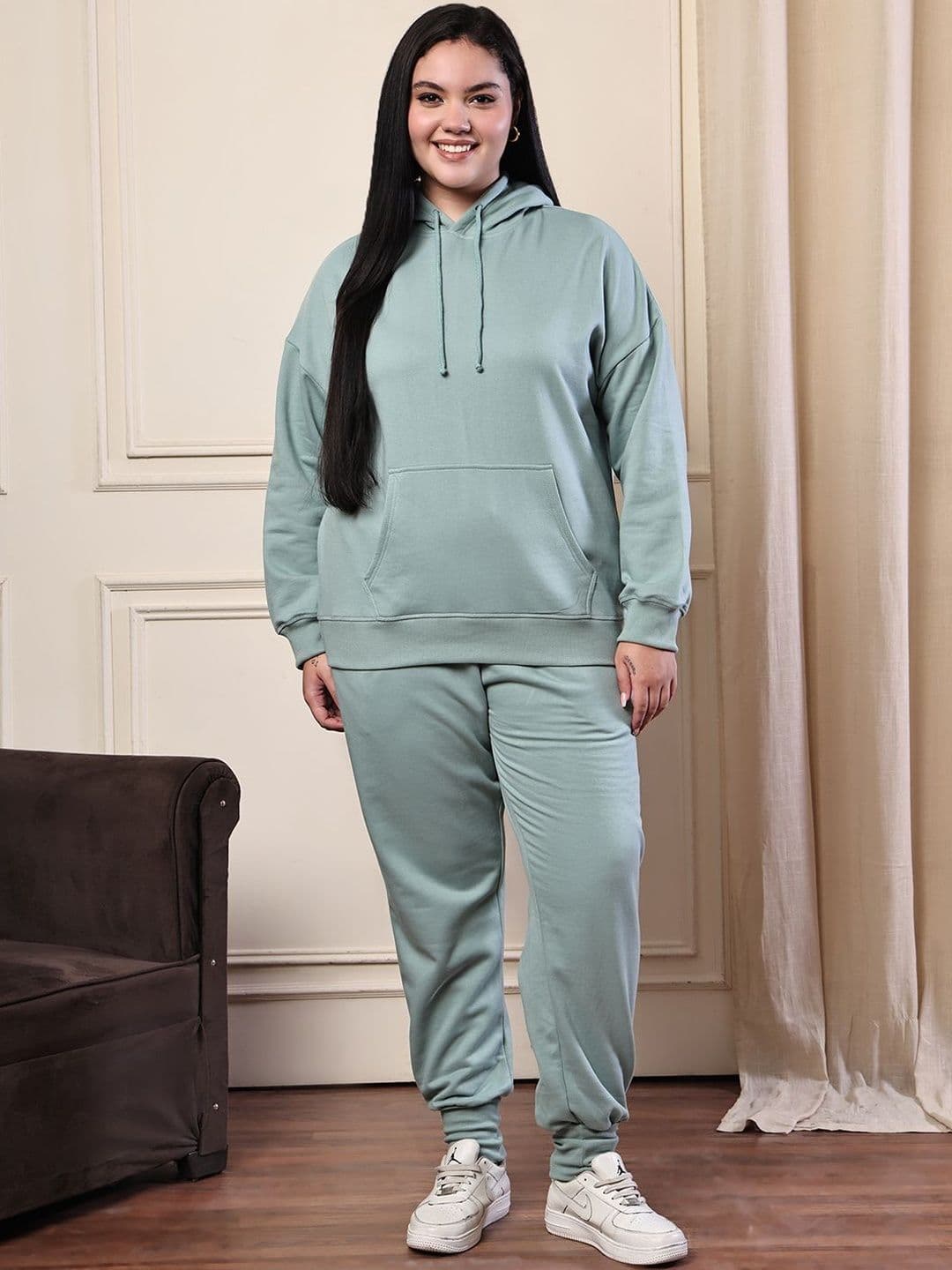 UnaOne Plus Size Women Hooded Tracksuit - view 1