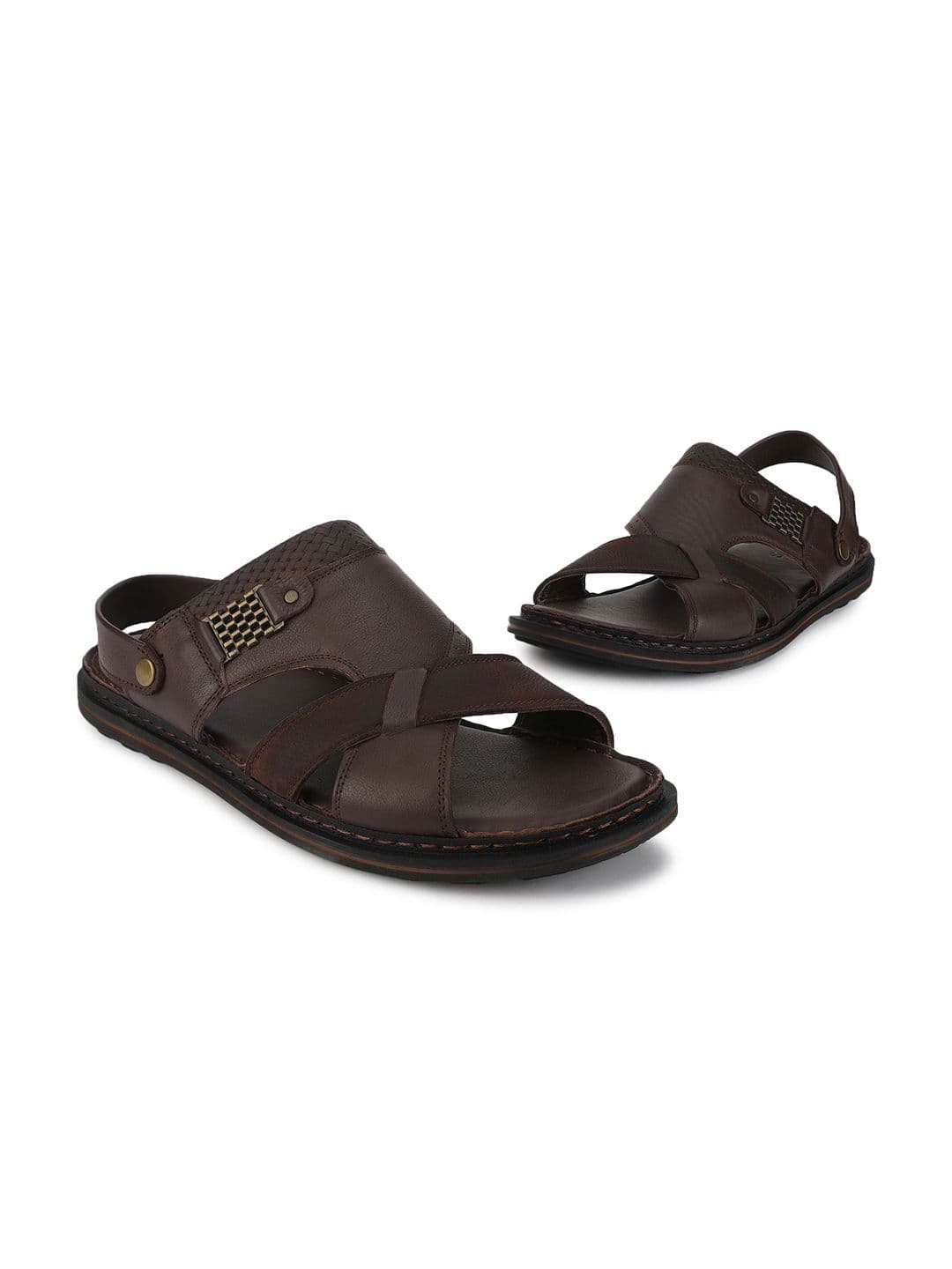 Woods Men Leather Comfort Sandals - view 1