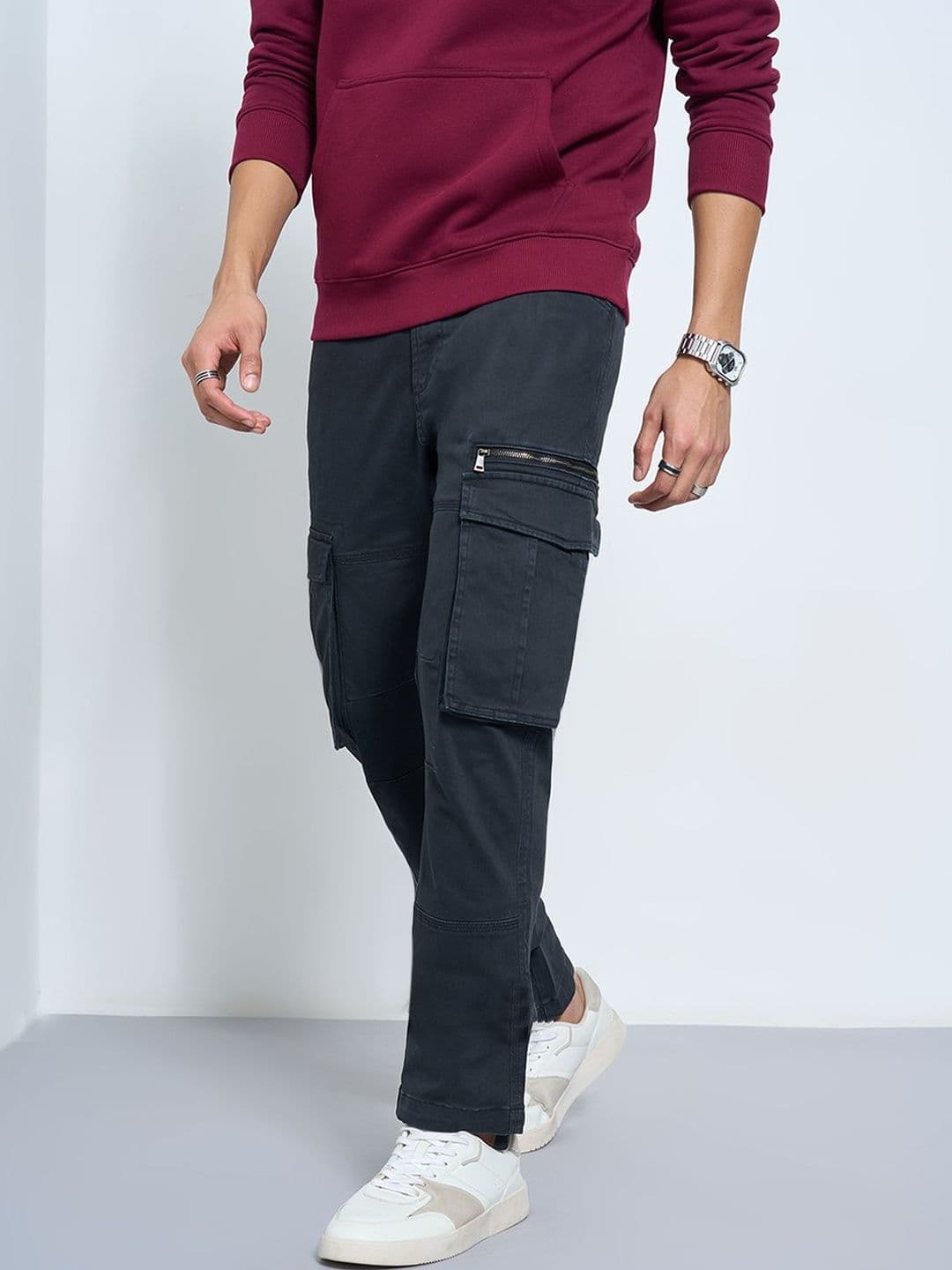 SF JEANS by Pantaloons Men Slim Fit Mid-Rise Jeans - view 1