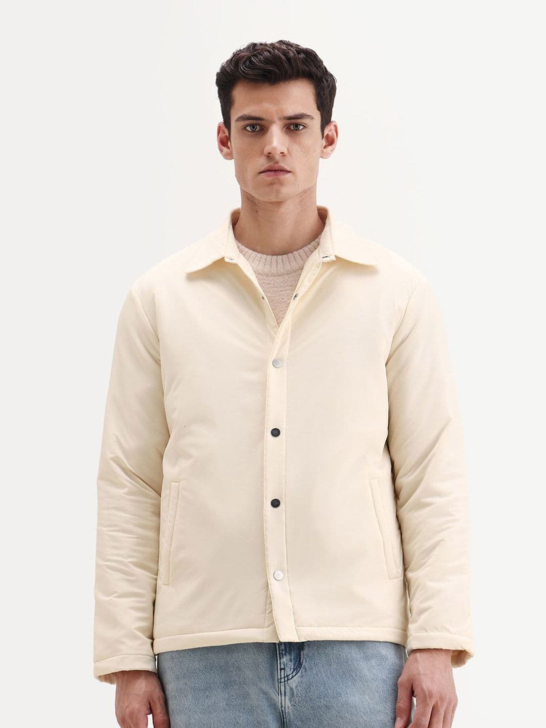 RARE RABBIT Men Spread Collar Solid Tailored Jacket - view 1