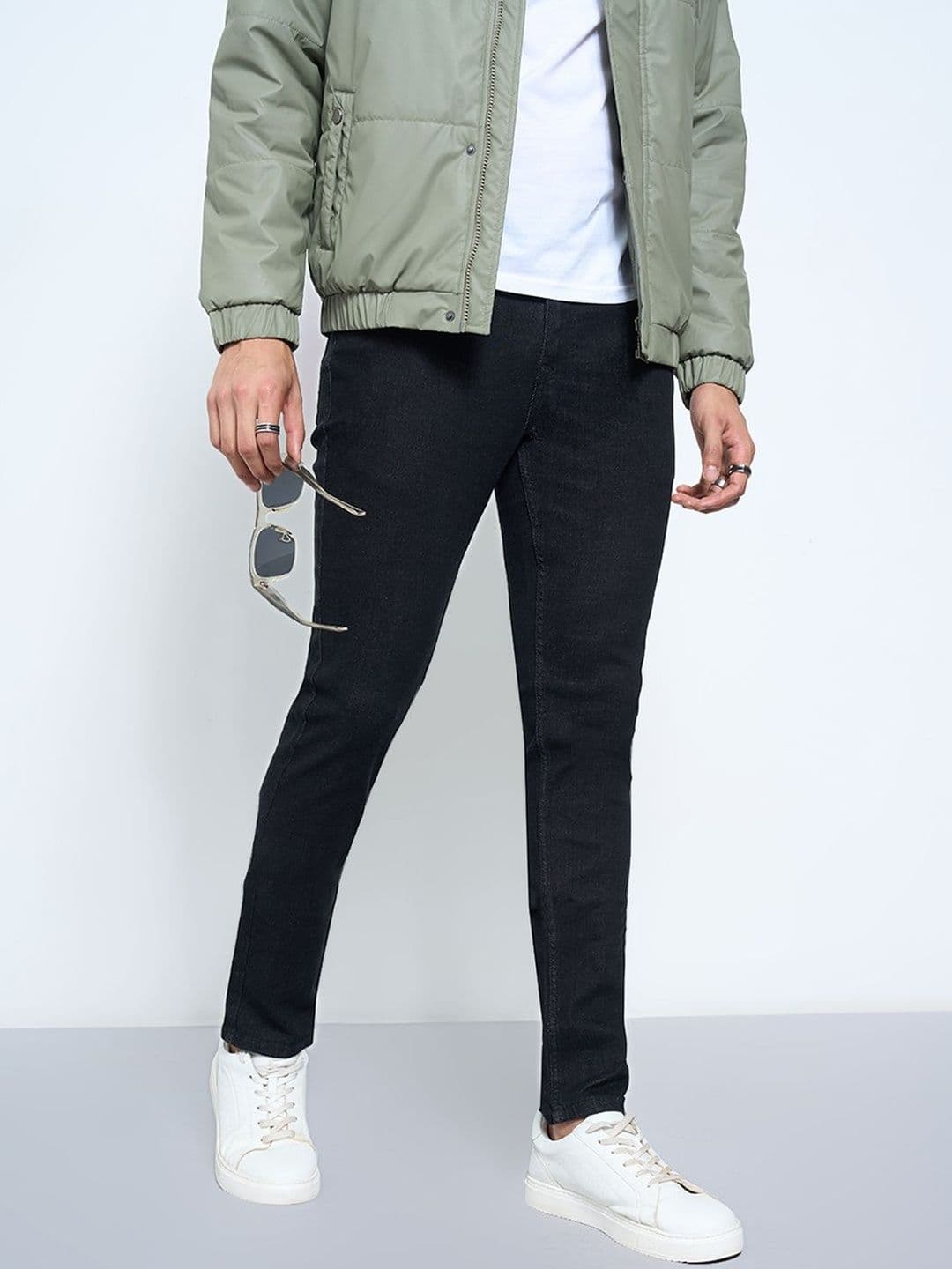 SF JEANS by Pantaloons Men Skinny Fit Mid-Rise Clean Look Jeans - view 1