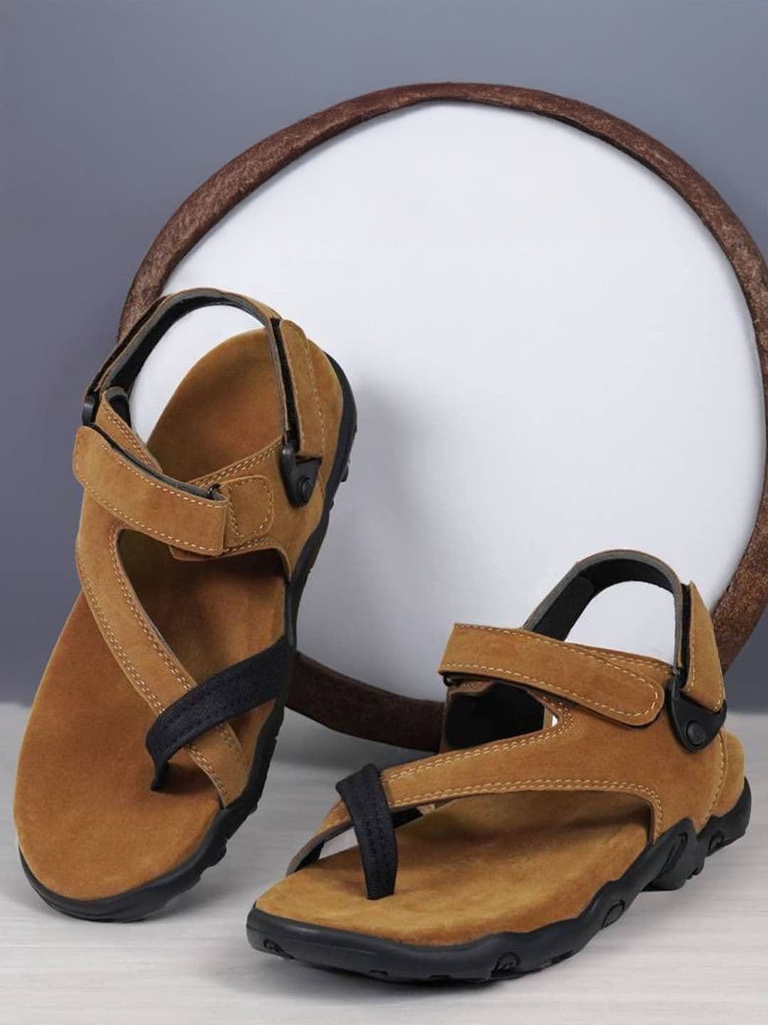 BIGGIE Men Suede Comfort Sandals - view 1