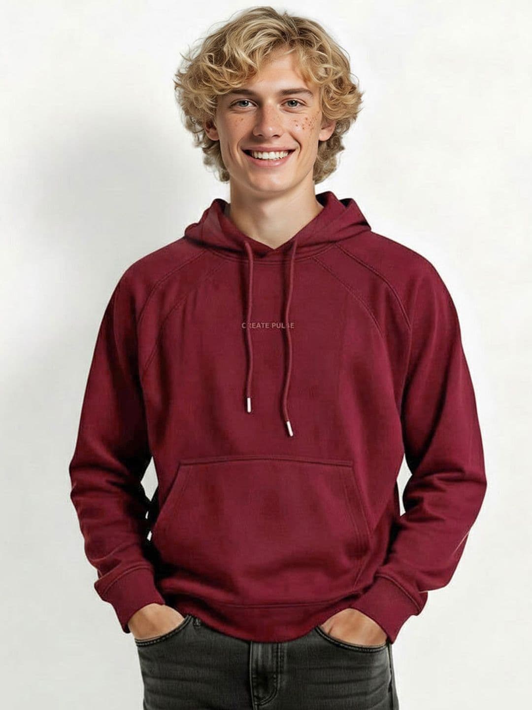 Mast & Harbour Hooded Relaxed Fit Fleece Sweatshirt - view 1