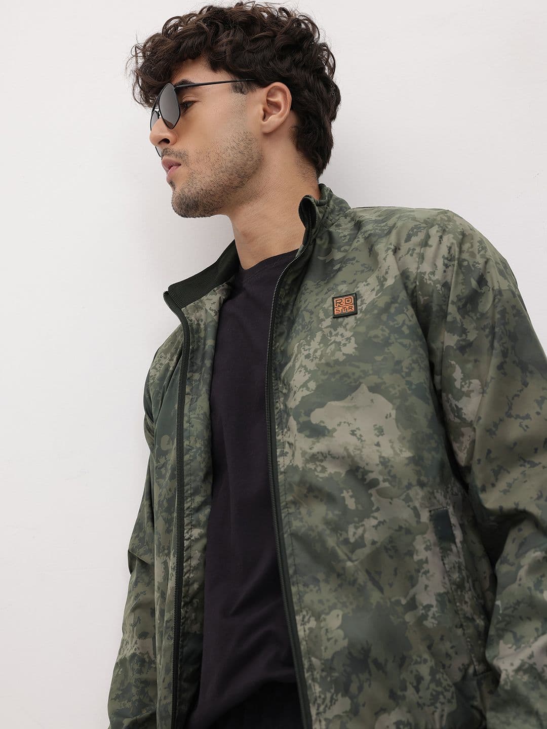 The Roadster Life Co. Camouflage Bomber Jacket - view 1