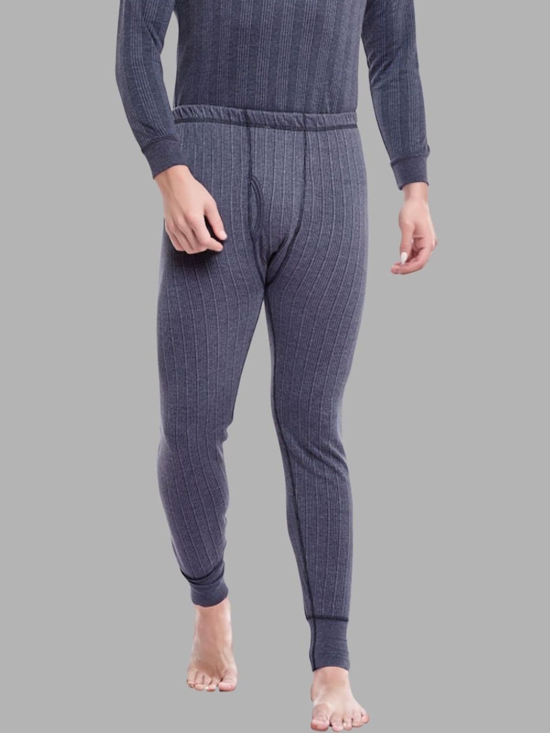 MACK JONNEY Men Striped Winter Body Warmer Breathable & Quick-Drying Thermal Bottom - view 1