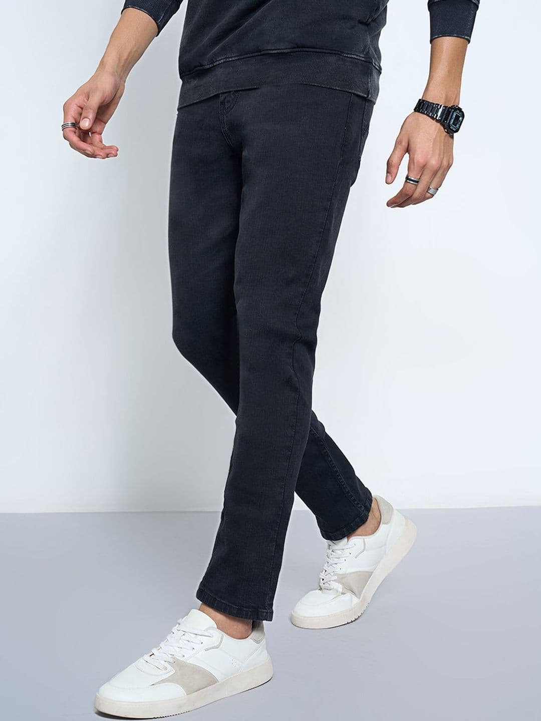 SF JEANS by Pantaloons Men Slim Fit Mid-Rise Jeans - view 1