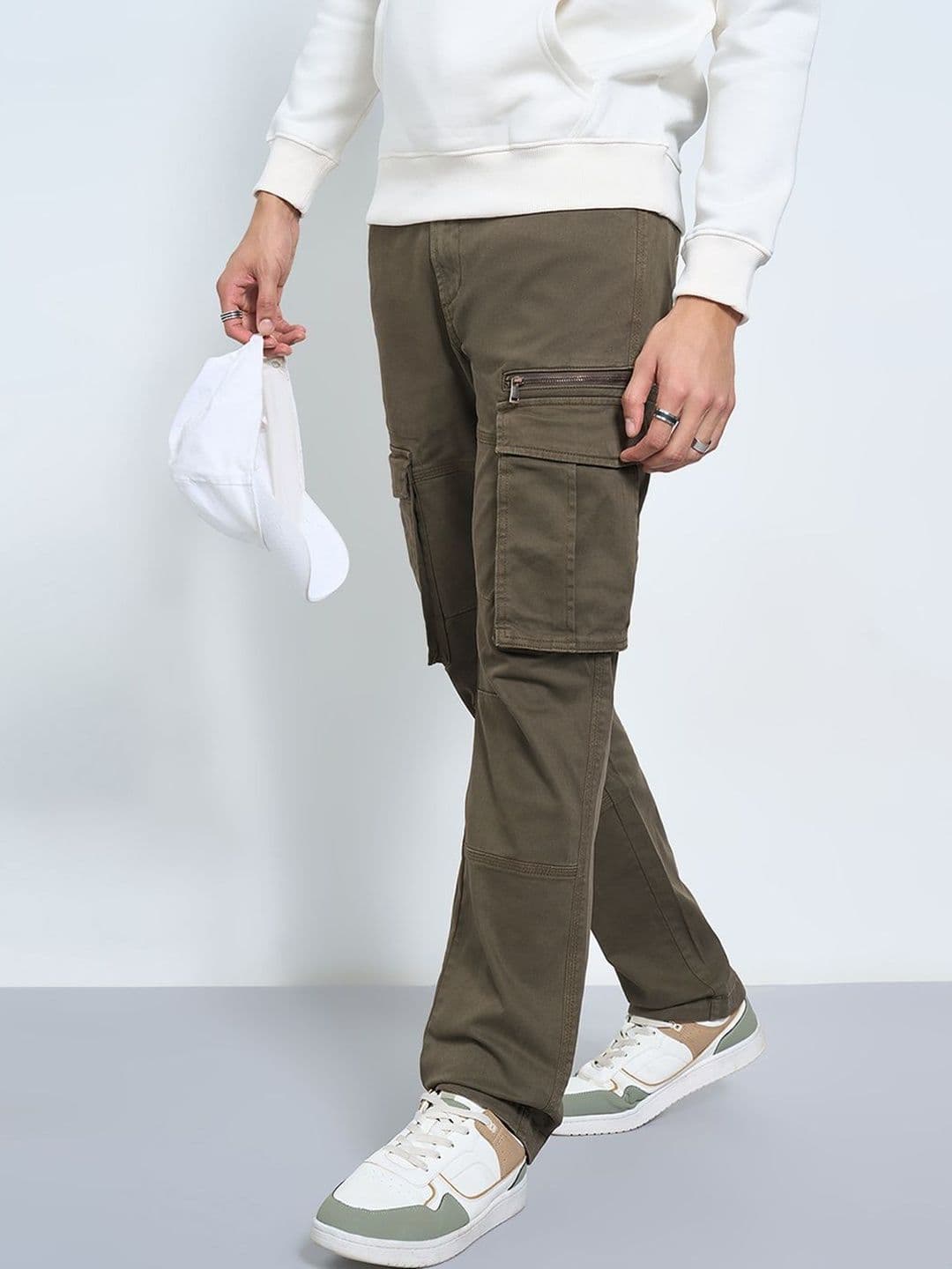 SF JEANS by Pantaloons Men Slim Fit Mid-Rise Cargo Styles Jeans - view 1