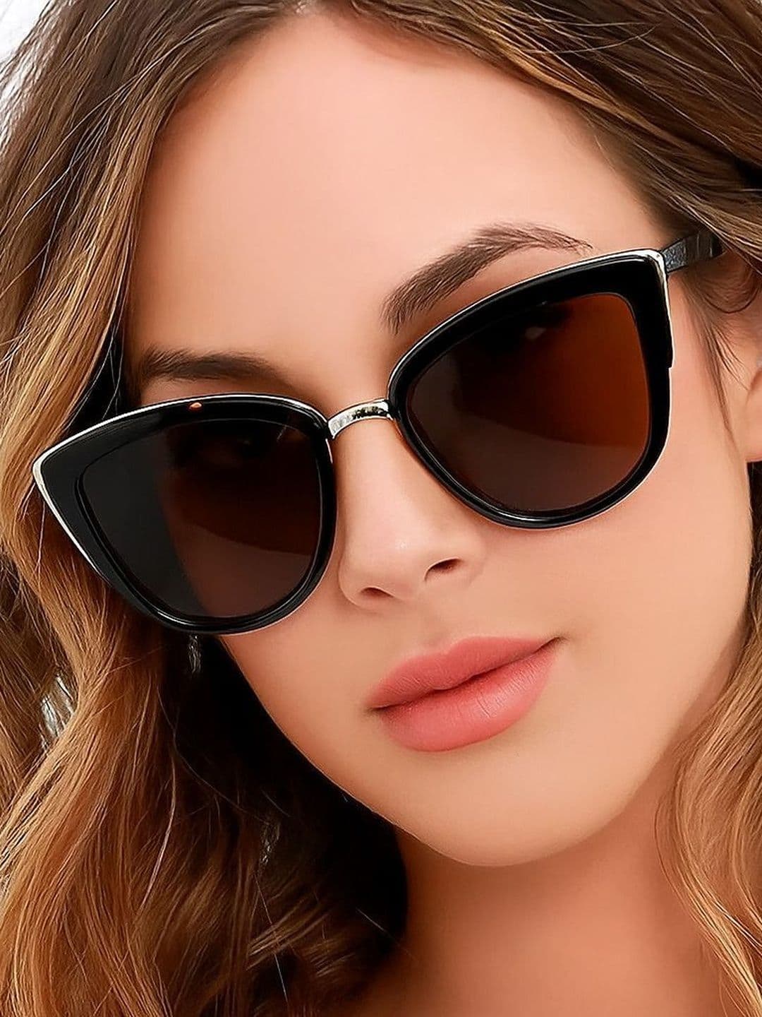 HAYDEN haiza Women Cateye Sunglasses With UV Protected Lens HREX-Black - view 1