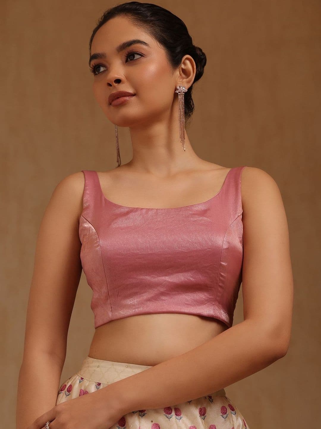 Soch U-Neck Padded Saree Blouse - view 1