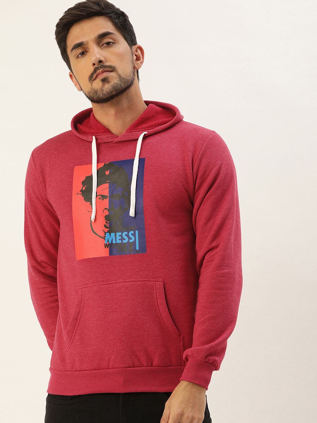 CAHOOT Men Messi Printed Hooded Long Sleeves Sweatshirt - view 1