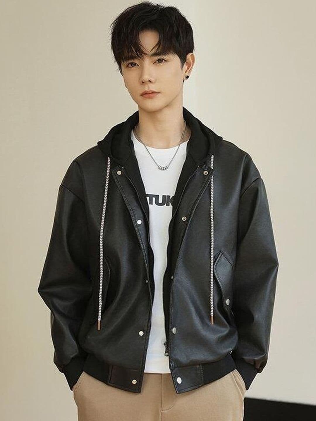HERE&NOW Men Hooded Solid Tailored Jacket - view 1