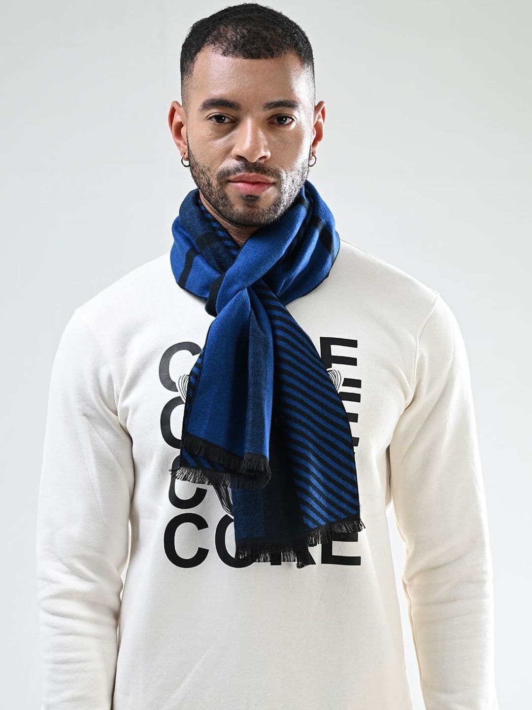 Cazzano Men Striped Acrylic Mufflers - view 1