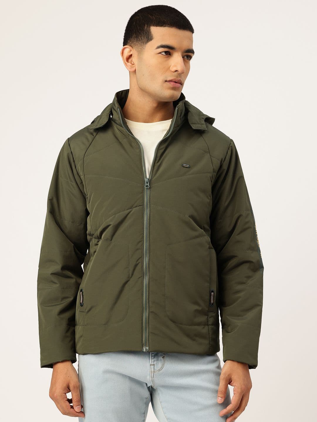 Monte Carlo Lightweight Padded Jacket with Detachable Hood - view 1
