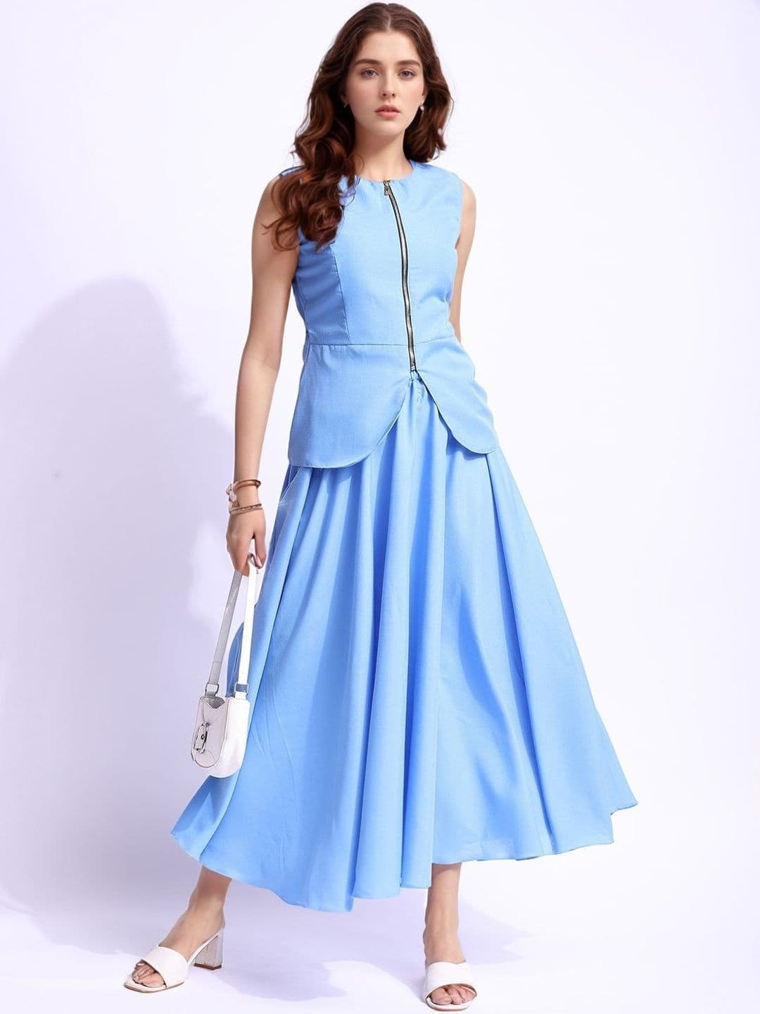 DressBerry Round-Neck Waistcoat With Skirt Co-Ords - view 1