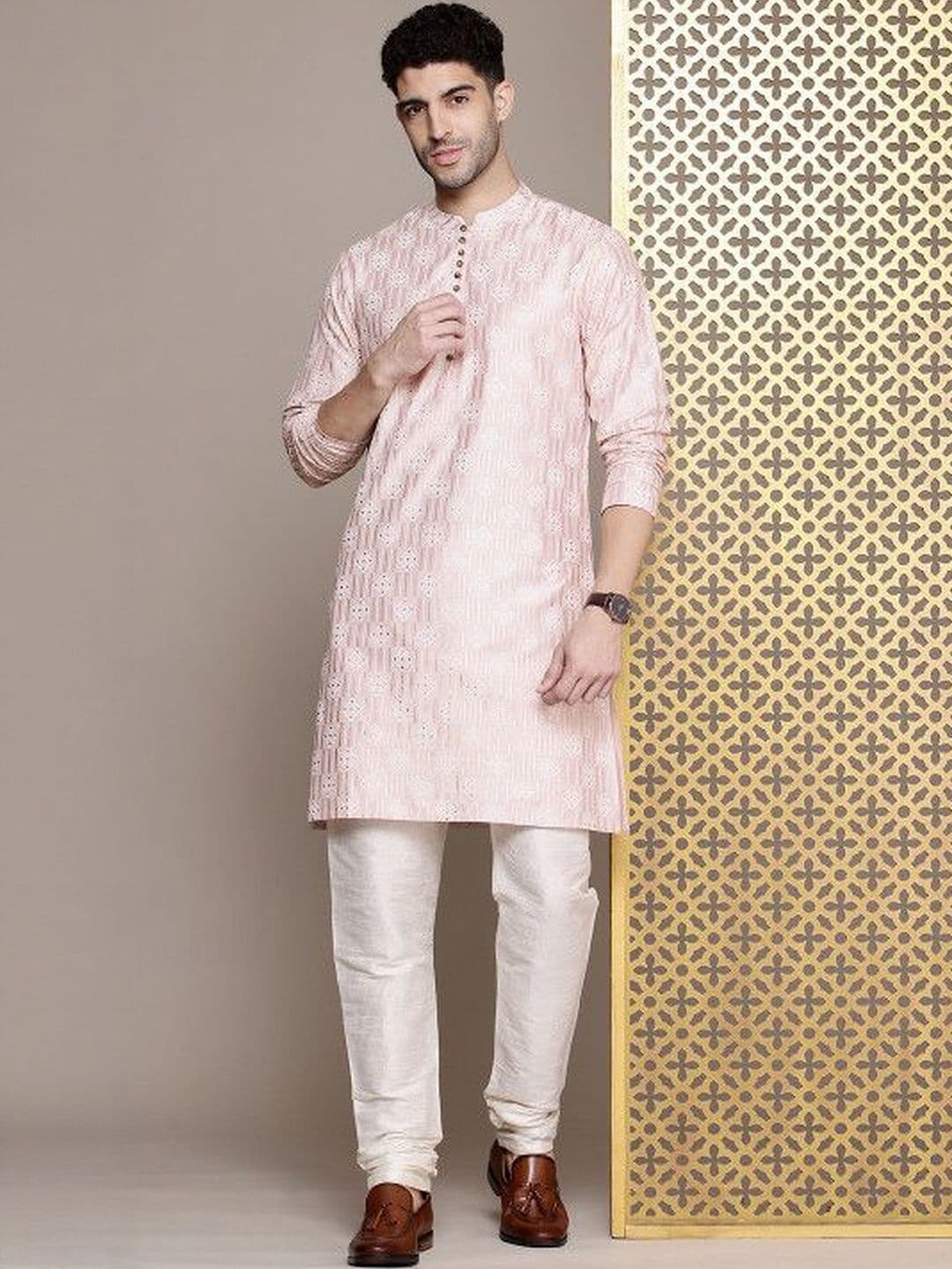 House of Pataudi Ethnic Motifs Printed Rozana Straight Kurta - view 1