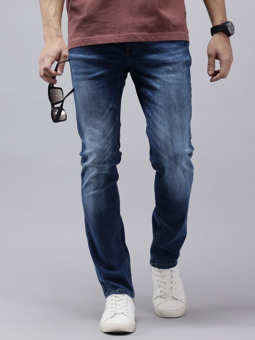U.S. Polo Assn. Denim Co. Men Brandon Slim Tapered Fit Light Fade Stretchable Jeans - view 1
