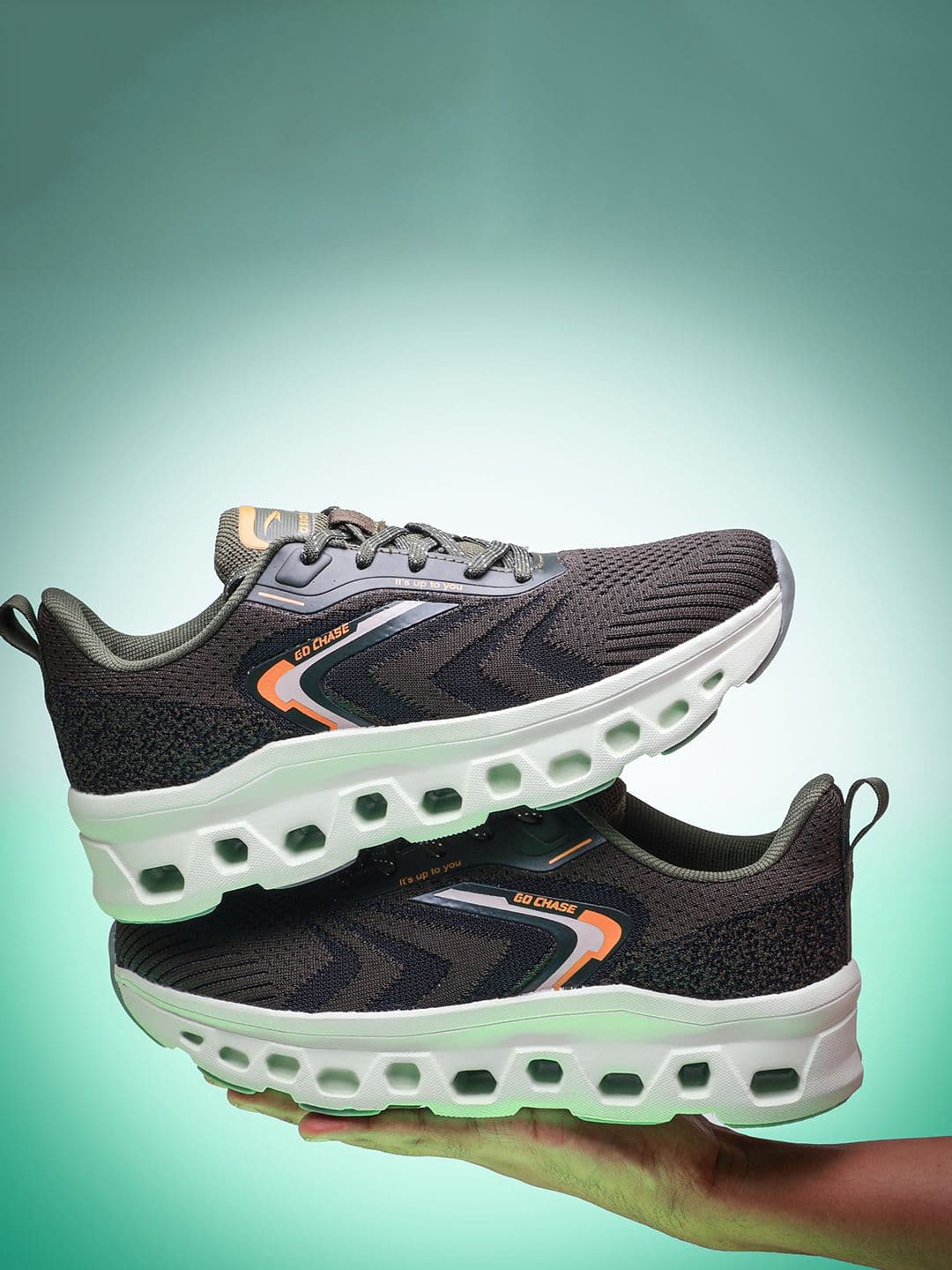ASIAN Men Mesh Running Non-Marking Shoes - view 1
