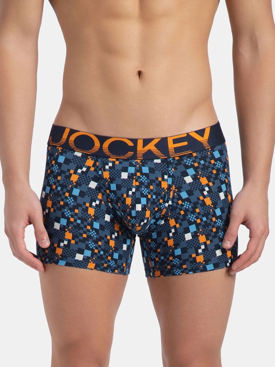 Jockey Printed Super Combed Cotton Elastane Stretch Trunk With Ultrasoft Waistband - FP23 - view 1