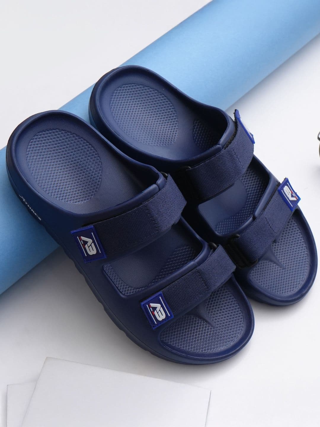 Athree Men Double Strap Sliders - view 1
