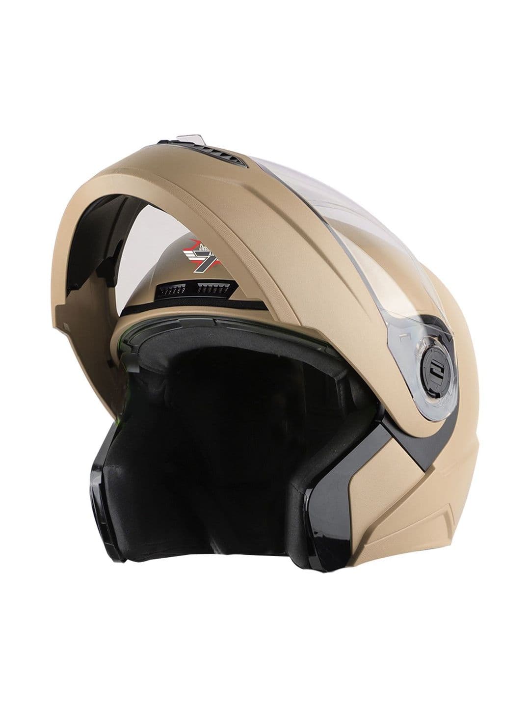 Steelbird Men SBA 7 Dashing Flip-Up ISI Certified Scratch-Resistant Motorbike Helmet