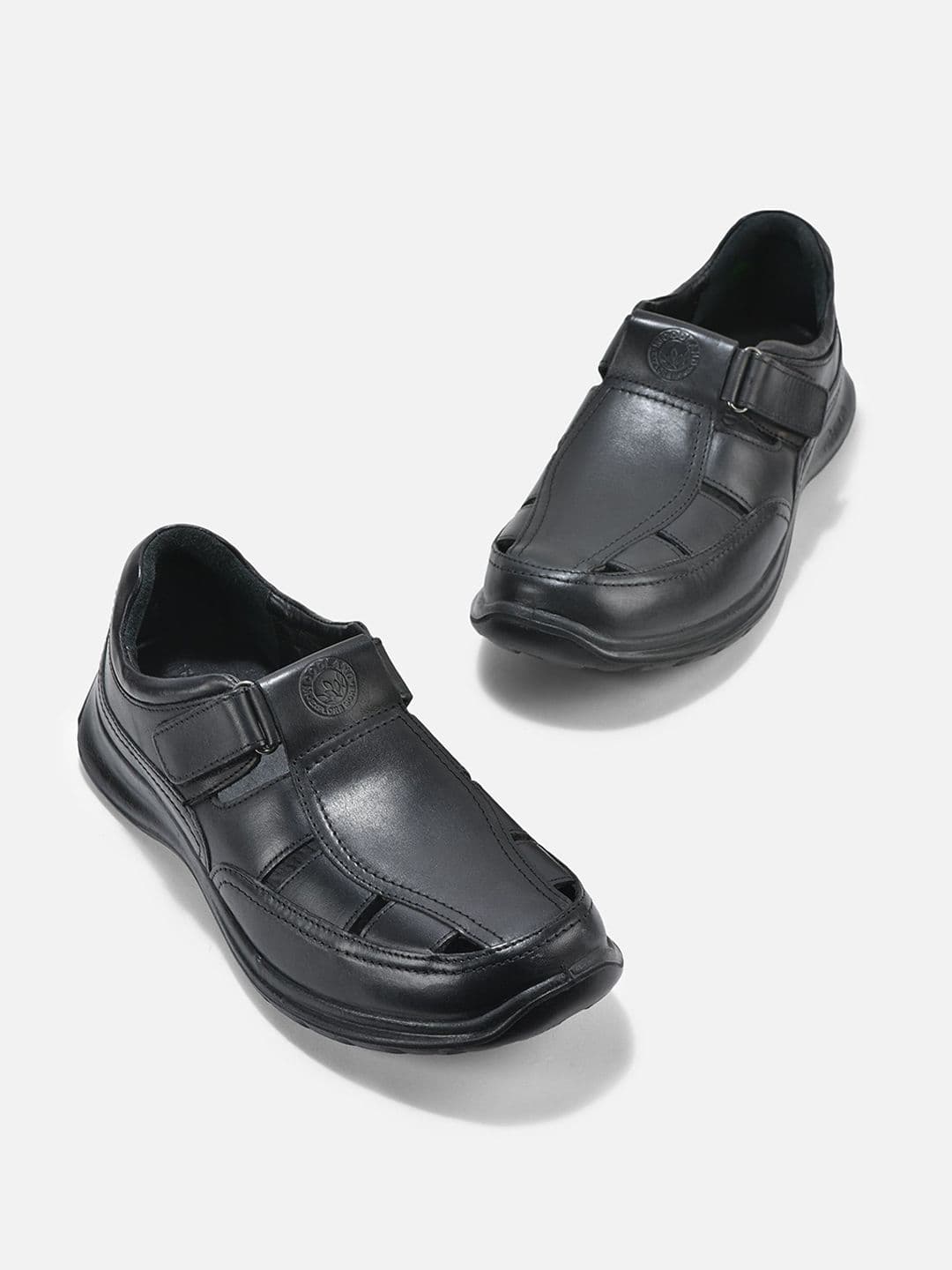 Woodland Men Leather Velcro Fisherman Sandals - view 1