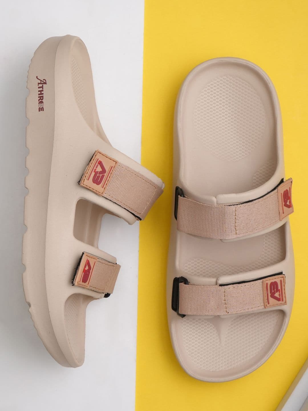 Athree Men Rubber Double Strap Slipper - view 1