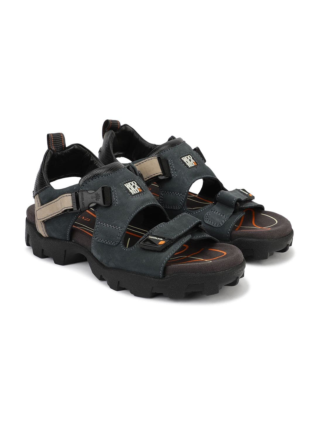 Woodland Men Suede Velcro Sports Sandals - view 1