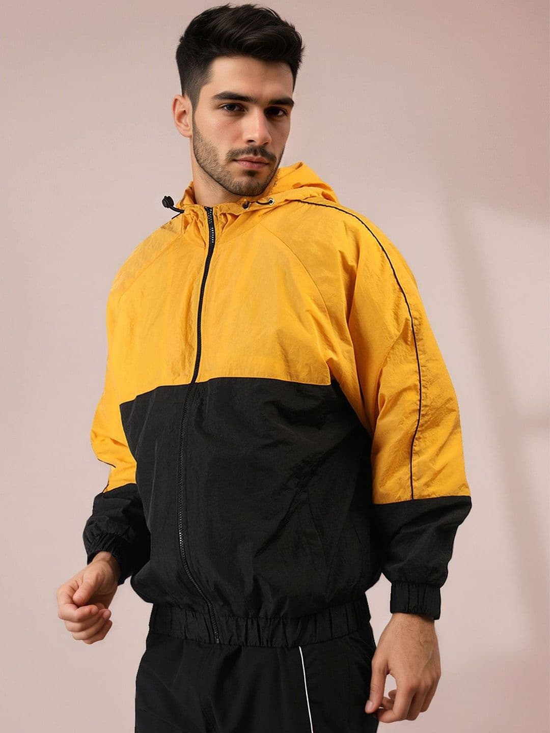 The Roadster Life Co Colourblocked Hooded Tailored Jacket - view 1