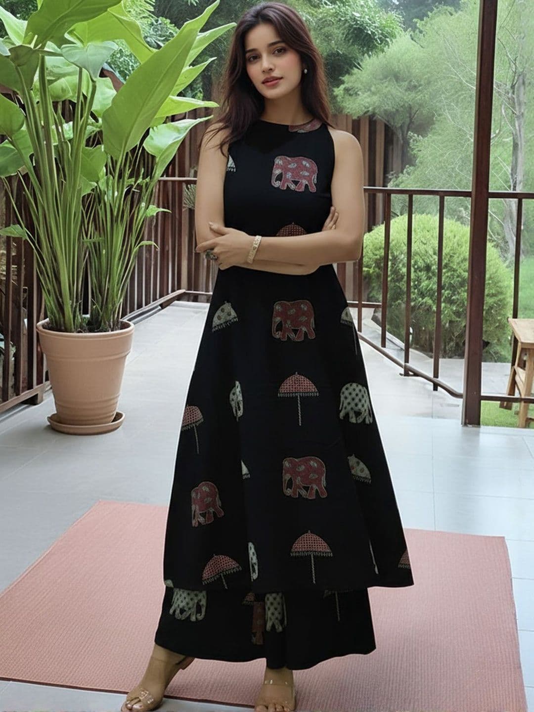 SZN Women Ethnic Motifs Printed Regular Kurta with Palazzos - view 1
