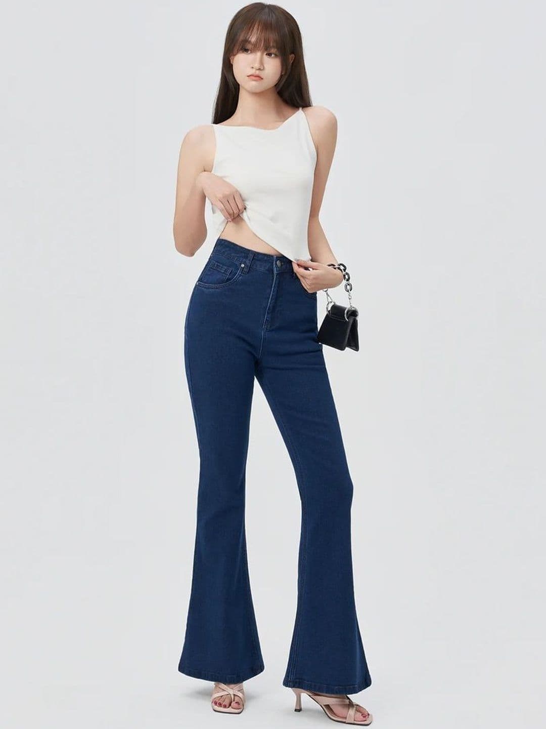 Aadvi Fashion Women Smart Flared High-Rise Jeans - view 1