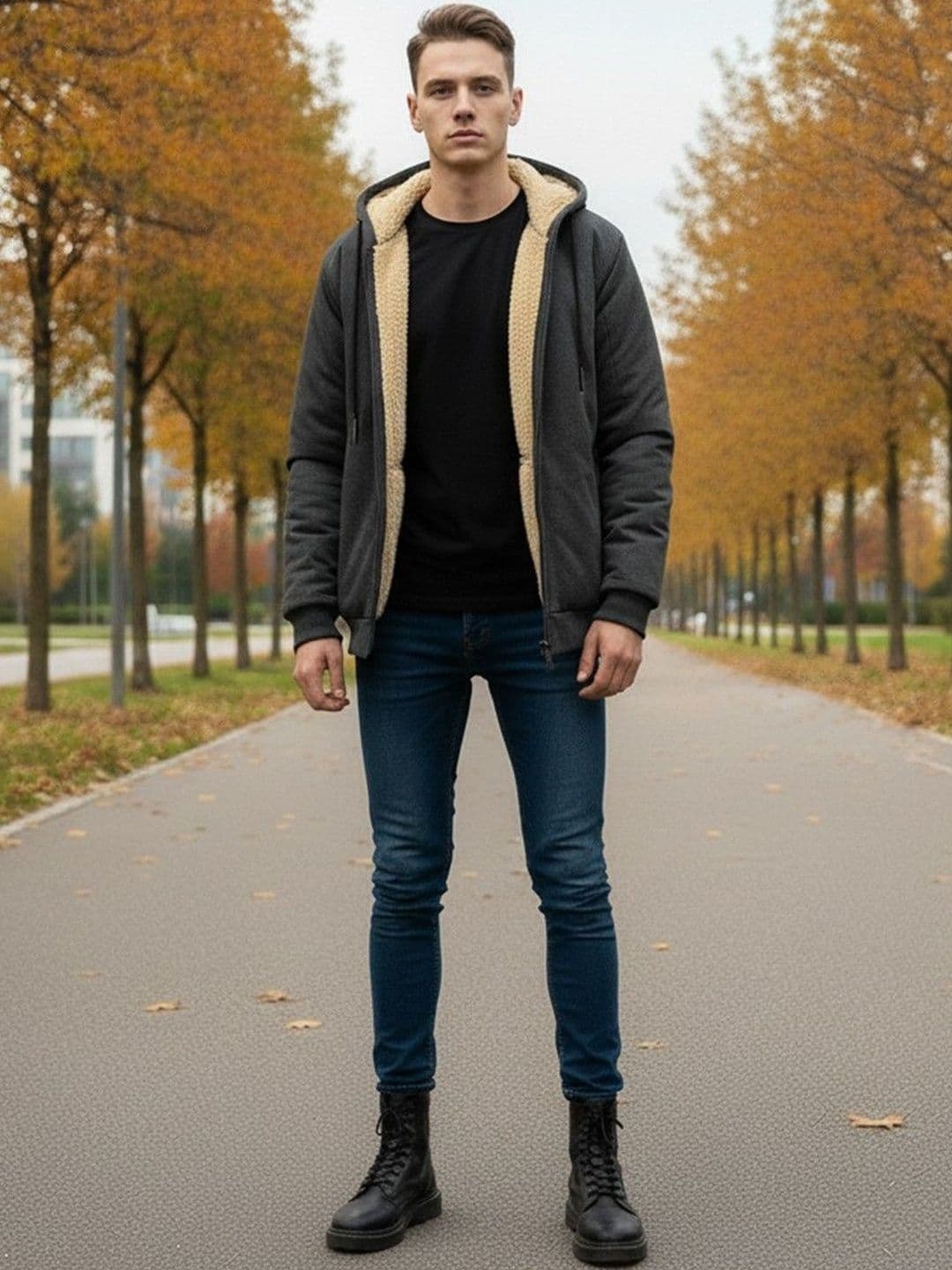 HERE&NOW Men Hooded Long Sleeves Parka Jacket - view 1