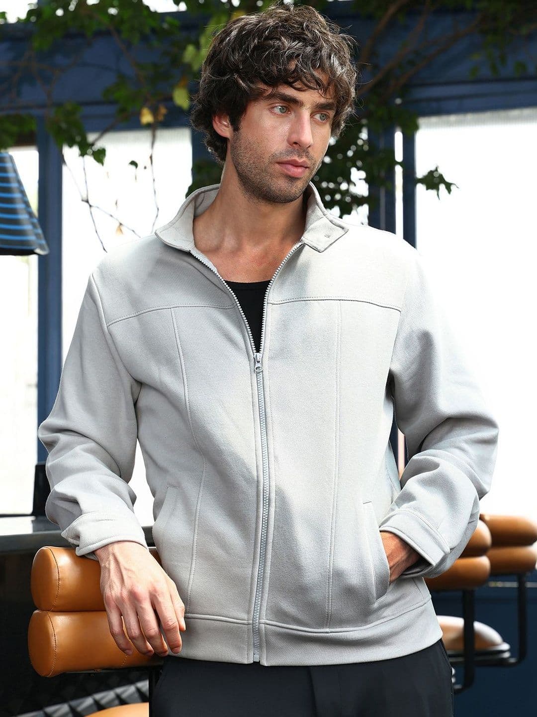 CAHOOT Stand Collar Cotton Fleece Lightweight Rider Jacket - view 1